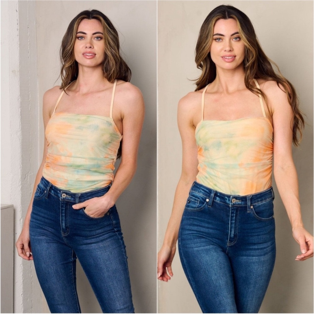 Orange Tie-Dye Bodysuit